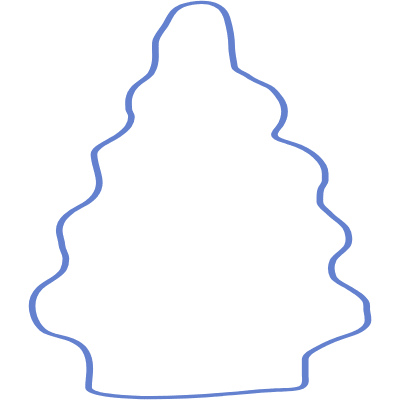 Shape Tree Pine Nuture Element from Organic Shapes Set