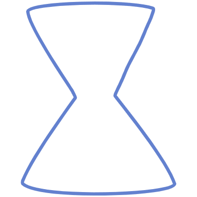 Shape Triangle Hourglass Element from Organic Shapes Set