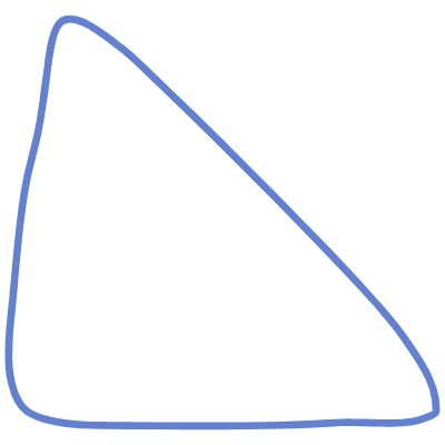 Shape Triangle Slope Element from Organic Shapes Set