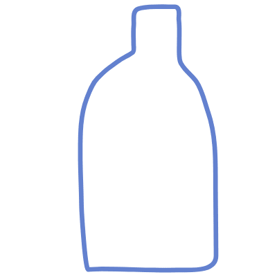 Shape Vase Bottle Element from Organic Shapes Set