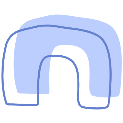 Shape Abstract Arch Thick Element from Organic Shapes Set
