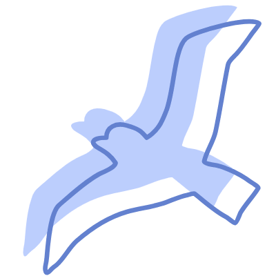 Shape Bird Nature Element from Organic Shapes Set