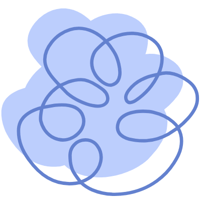 Shape Circle Curly Element from Organic Shapes Set