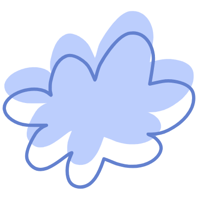 Shape Flower Nature Cloud Element from Organic Shapes Set