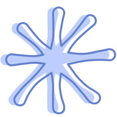 Shape Flower Nature Splash Element from Organic Shapes Set