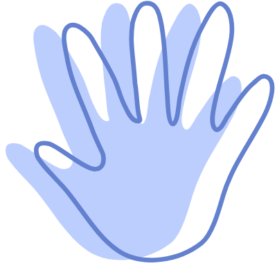 Shape Hand Element from Organic Shapes Set