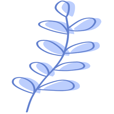 Shape Leaves Nature Vine Element from Organic Shapes Set