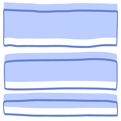 Shape Line Strip Element from Organic Shapes Set
