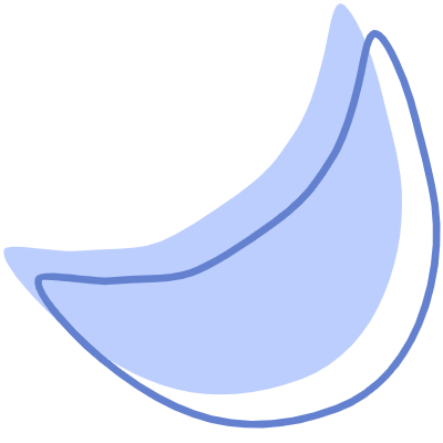 Shape Moon Element from Organic Shapes Set