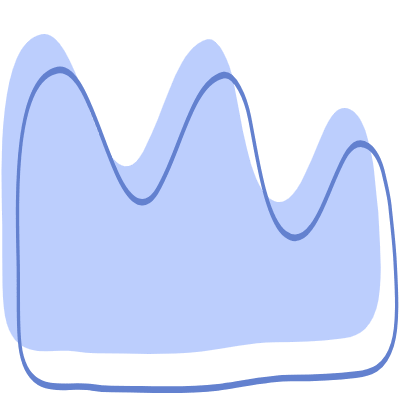 Shape Mountain Curly Element from Organic Shapes Set