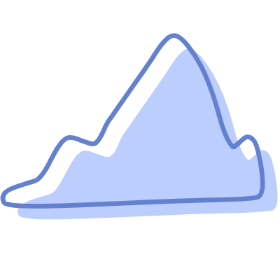Shape Mountain Sharp Element from Organic Shapes Set