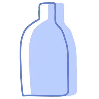 Shape Vase Bottle Element from Organic Shapes Set