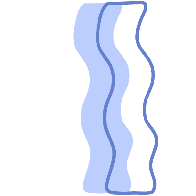 Shape Wave Curly Line Element from Organic Shapes Set