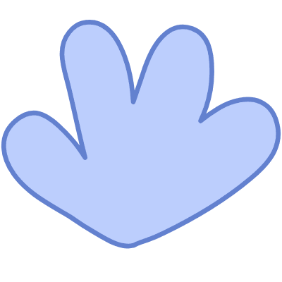 Four Bloom Shape Flower Nature Four Bloom Element from Organic Shapes Set