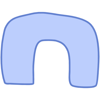 Shape Abstract Arch Thick Element from Organic Shapes Set