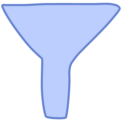 Shape Abstract Filter Funnel Element from Organic Shapes Set