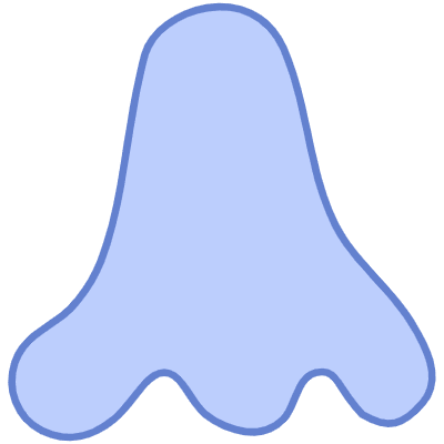 Shape Abstract Nose Element from Organic Shapes Set