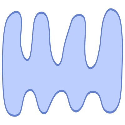 Shape Abstract Spine Element from Organic Shapes Set