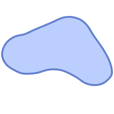 Shape Abstract Triangular Boomerang Element from Organic Shapes Set