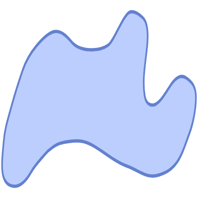 Shape Abstract Wave Element from Organic Shapes Set