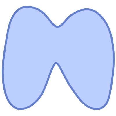 Shape Abstract Wing Element from Organic Shapes Set
