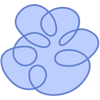 Shape Circle Curly Element from Organic Shapes Set