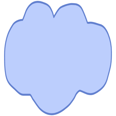 Shape Cloud Element from Organic Shapes Set