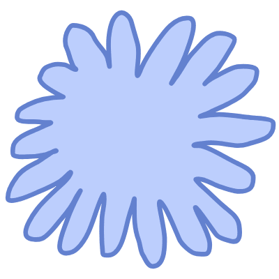 Shape Flower Nature Daisy Element from Organic Shapes Set