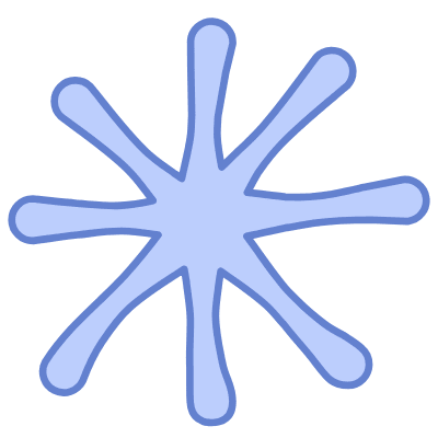 Shape Flower Nature Splash Element from Organic Shapes Set