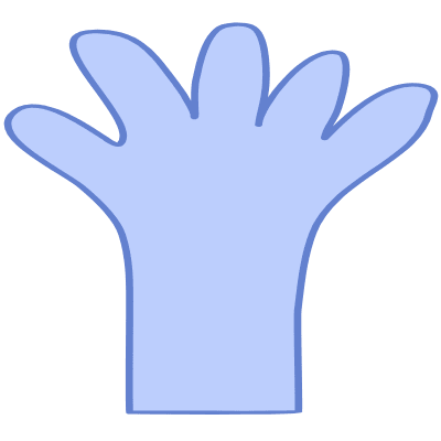 Shape Hand Arm Element from Organic Shapes Set