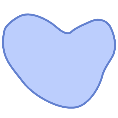 Shape Heart Draw Element from Organic Shapes Set