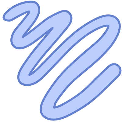 Shape Line Drawing Element from Organic Shapes Set