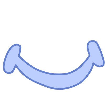 Shape Smile Mouth Element from Organic Shapes Set