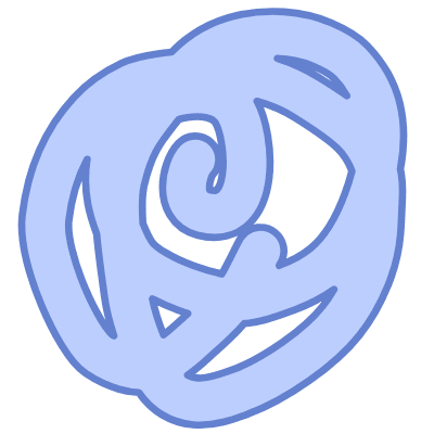 Shape Spiral Drawing Element from Organic Shapes Set