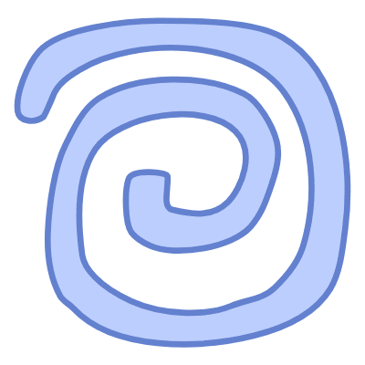 Shape Spiral Square Element from Organic Shapes Set
