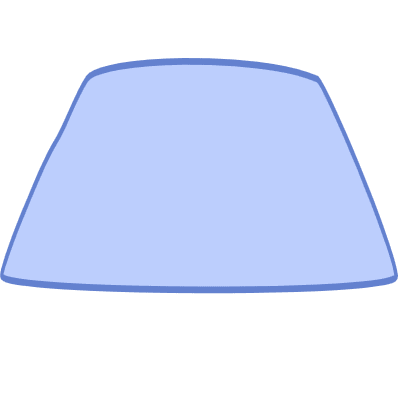 Shape Trapezoid Horizontal Element from Organic Shapes Set