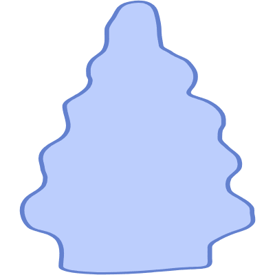 Shape Tree Pine Nuture Element from Organic Shapes Set