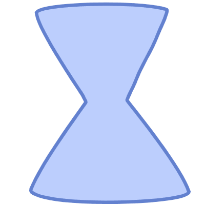 Shape Triangle Hourglass Element from Organic Shapes Set