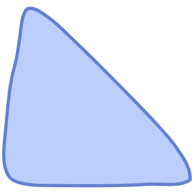 Shape Triangle Slope Element from Organic Shapes Set