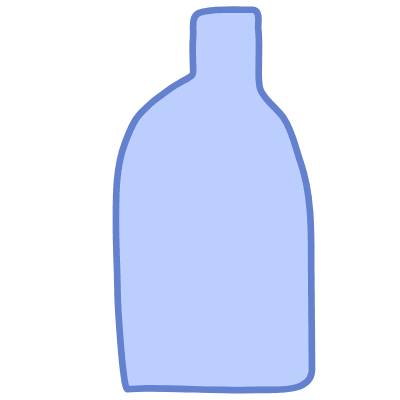 Shape Vase Bottle Element from Organic Shapes Set