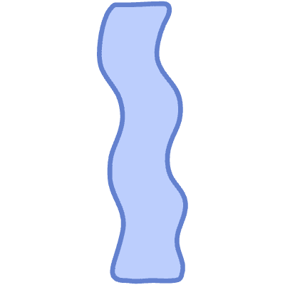 Shape Wave Curly Line Element from Organic Shapes Set