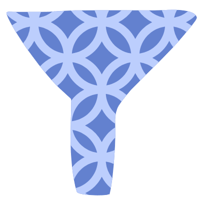Shape Abstract Filter Funnel Element from Organic Shapes Set