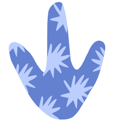 Shape Abstract Footprint Chinken Element from Organic Shapes Set