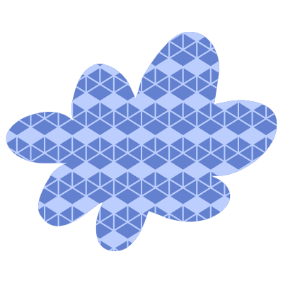 Shape Flower Nature Cloud Element from Organic Shapes Set