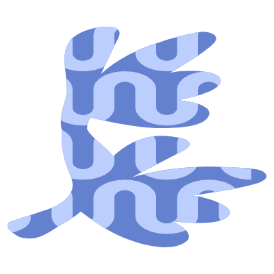 Shape Leaves Couple Element from Organic Shapes Set