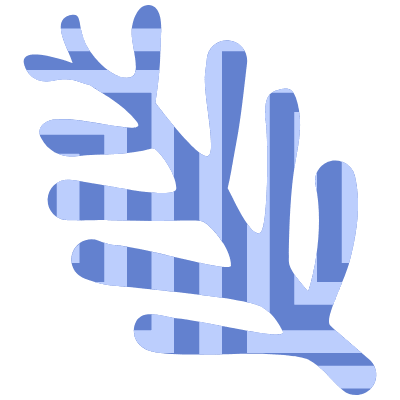 Shape Leaves Nature Fan Element from Organic Shapes Set