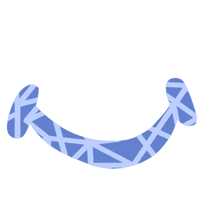 Shape Smile Mouth Element from Organic Shapes Set