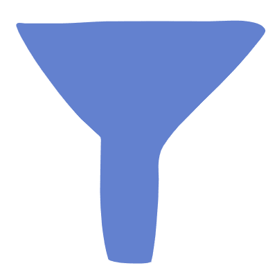 Shape Abstract Filter Funnel Element from Organic Shapes Set