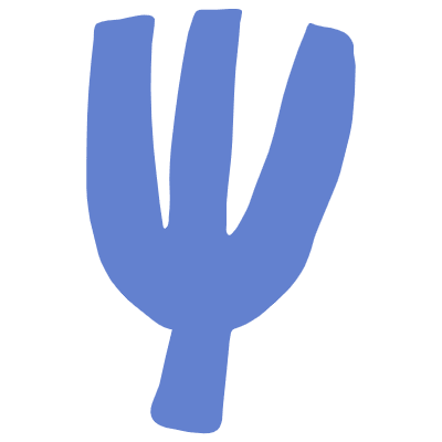 Shape Abstract Fork Element from Organic Shapes Set