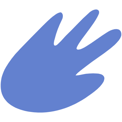 Shape Abstract Hand Element from Organic Shapes Set